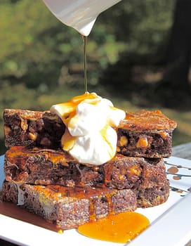 Toffee Chocolate Chip Banana Bread French Toast